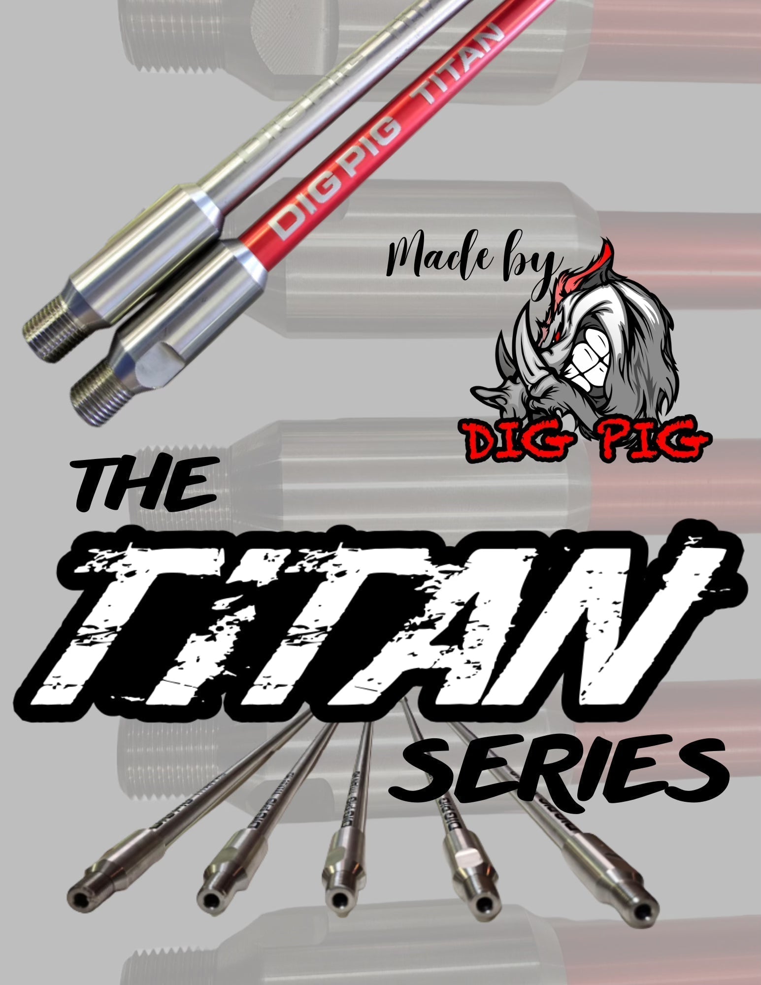 Titan Wand Extension Set by Dig Pig – Sewer Gear Guru